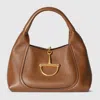 Gucci Softbit Small Shoulder Bag In Brown