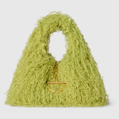 Gucci Softbit Medium Top Handle Bag In Green