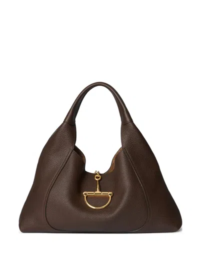 Gucci Softbit Shoulder Bag In Brown