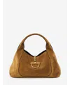 Gucci Softbit Maxi Shoulder Bag In Brown