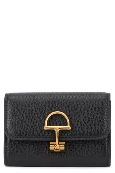 Gucci Softbit Textured-leather Cardholder In Black