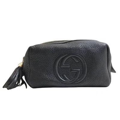 Gucci Soho Black Leather Clutch Bag ()