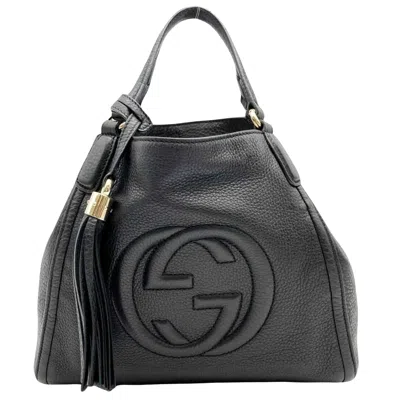 Gucci Soho Black Leather Tote Bag ()