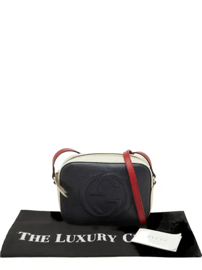 Pre-owned Gucci Soho Camera Bag In Blue