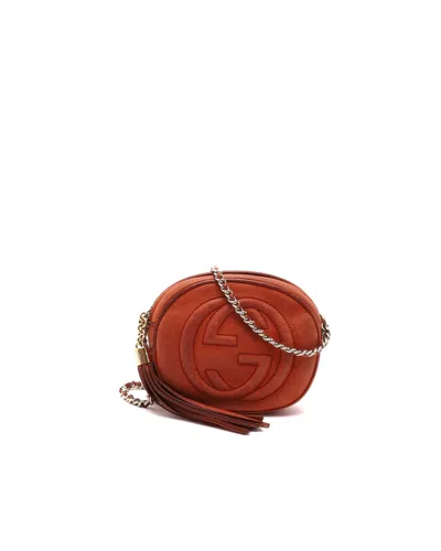 Gucci Soho Chain Bag In Orange