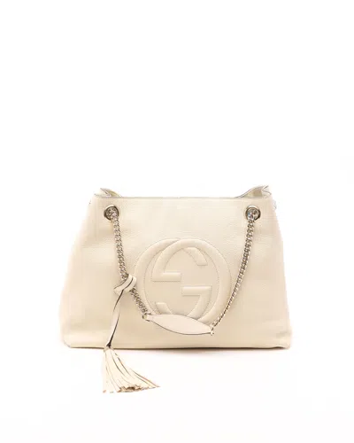 Gucci Soho Chain Tote Bag In Red