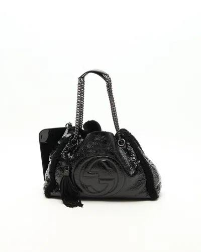 Gucci Soho Chain Tote Bag In Black