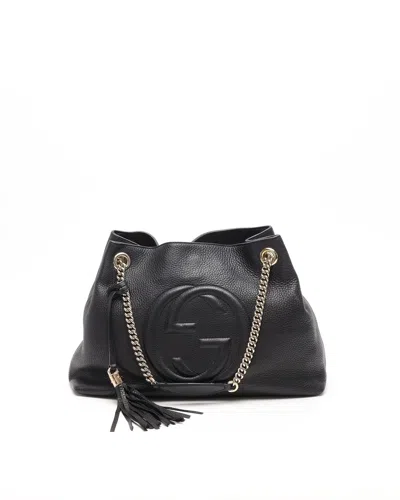 Gucci Soho Chain Tote Bag In Black