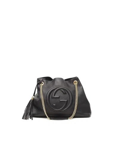Gucci Soho Chain Tote Bag In Black