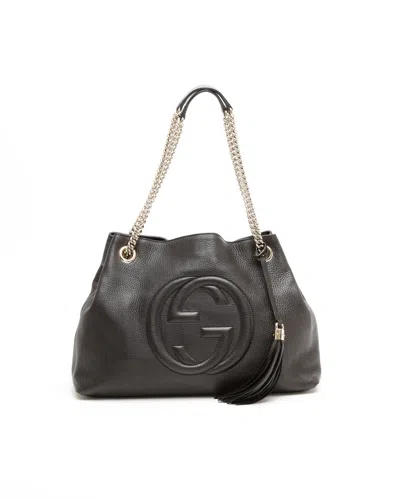 Gucci Soho Chain Tote Bag In Red