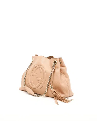 Gucci Soho Chain Tote Bag In Orange