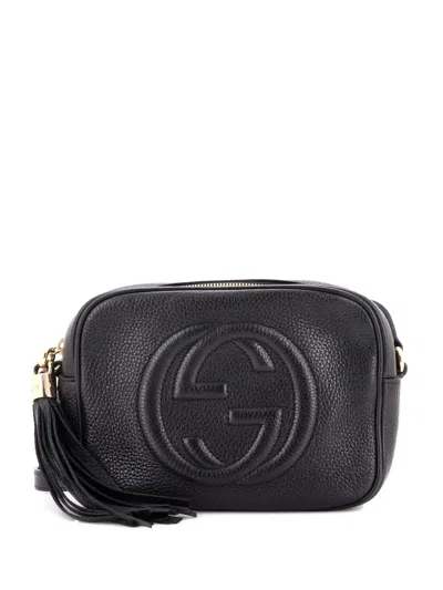 Pre-owned Gucci Soho Disco Leather Small Crossbody Bag In Black