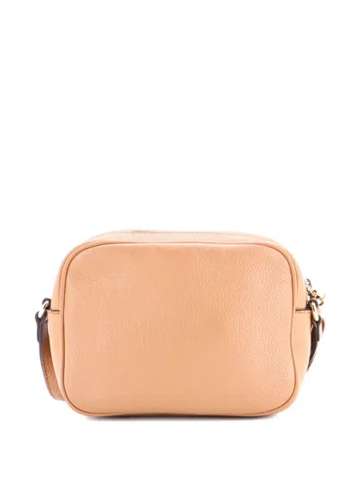 Pre-owned Gucci Soho Disco Leather Small Crossbody Bag In Neutral