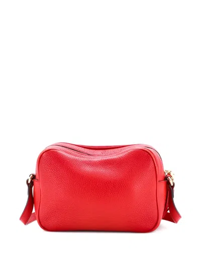 Pre-owned Gucci Soho Disco Leather Small Crossbody Bag In Red