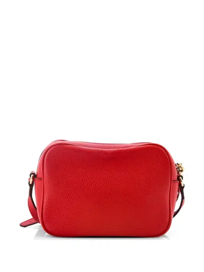 Pre-owned Gucci Soho Disco Leather Small Crossbody Bag In Red