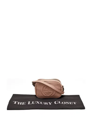 Pre-owned Gucci Soho Disco Shoulder Bag In Neutral