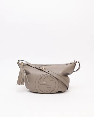 Gucci Soho Fringe Bag In Gray