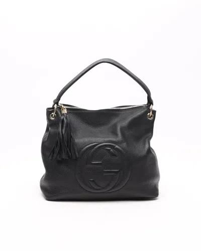Gucci Soho Fringe Bag In Black