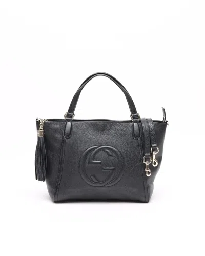 Gucci Soho Fringe Bag In Black