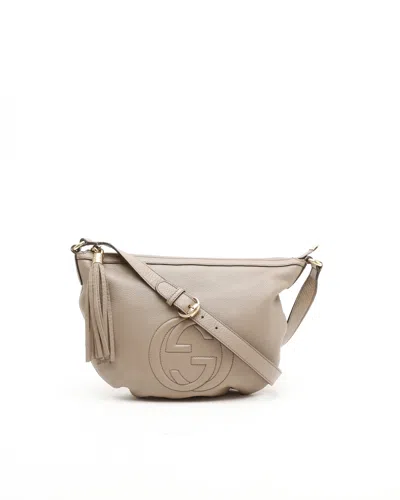 Gucci Soho Fringe Bag In Gray