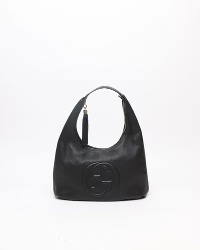 Gucci Soho Fringe Hobo Bag In Black
