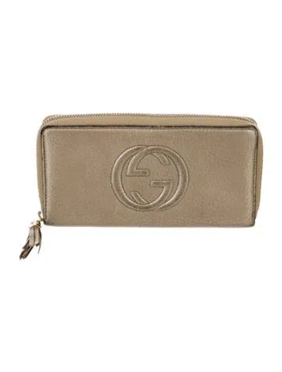 Pre-owned Gucci Soho Interlocking G Logo Continental Wallet