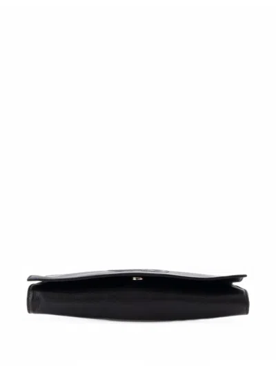 Pre-owned Gucci Soho Leather Clutch Bag In Black
