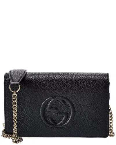 Gucci Soho Leather Crossbody In Blue