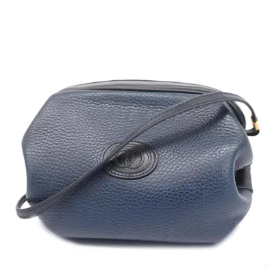Gucci Soho Navy Leather Shoulder Bag () In Blue