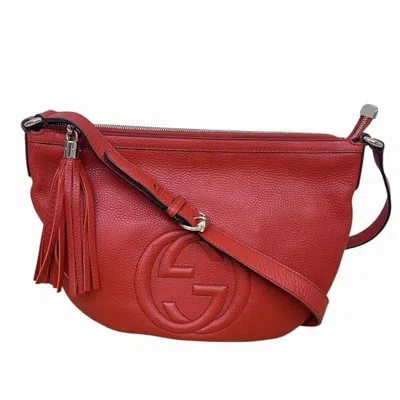 Pre-owned Gucci Soho Red Color Shoulder Bag ()