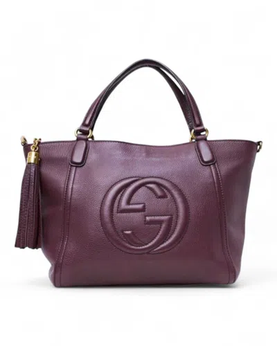 Gucci Soho Shopper Small Granulated Bordeaux