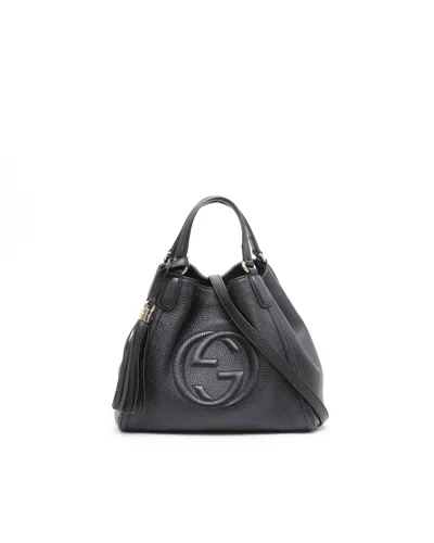 Gucci Soho Small Tote Bag In Black