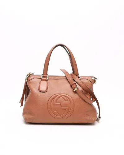 Gucci Soho Tassel Bag In Brown
