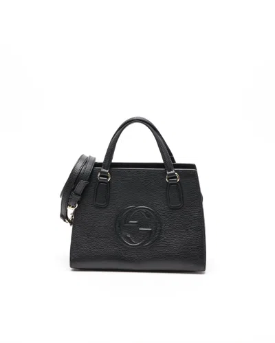 Gucci Soho Tote Bag In Black