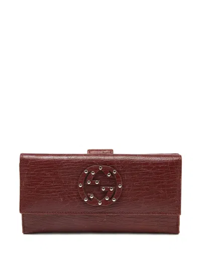 Pre-owned Gucci Soho Wallet In Brown
