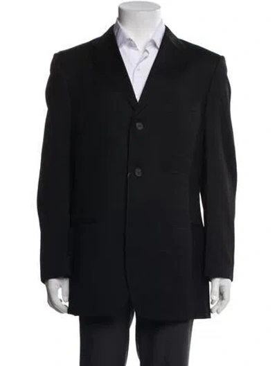 Pre-owned Gucci Solid Blazer In Black