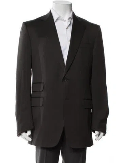 Pre-owned Gucci Solid Blazer In Gray