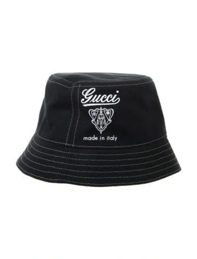 Pre-owned Gucci Solid Bucket Hat W/tags In Blue