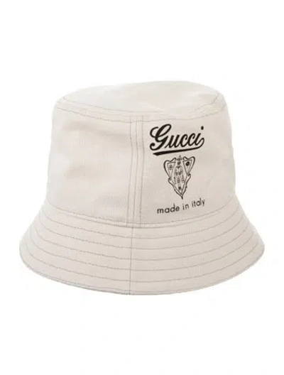 Pre-owned Gucci Solid Bucket Hat  W/tags In Neutral