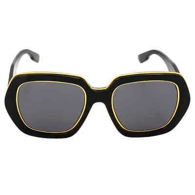 Pre-owned Gucci Solid Grey Square Unisex Sunglasses Gg1064s 002 54 Gg1064s 002 54 In Gray