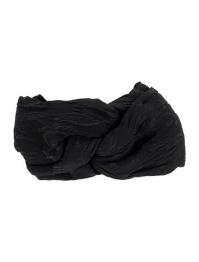 Pre-owned Gucci Solid Headband In Black