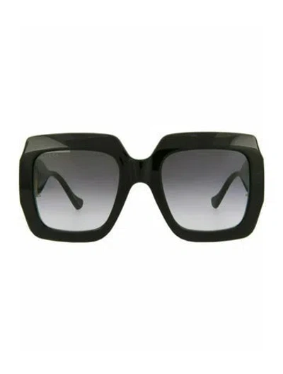 Pre-owned Gucci Solid Sunglasses W/ Tags In Black