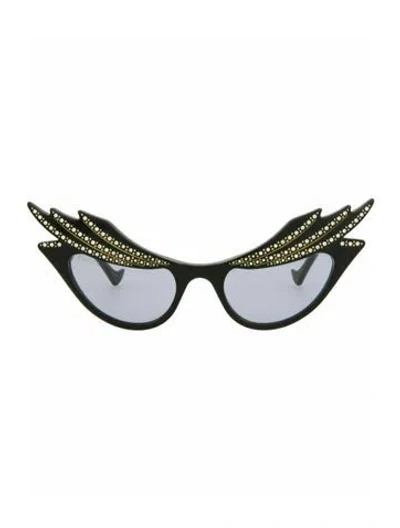 Pre-owned Gucci Solid Sunglasses W/ Tags In Black