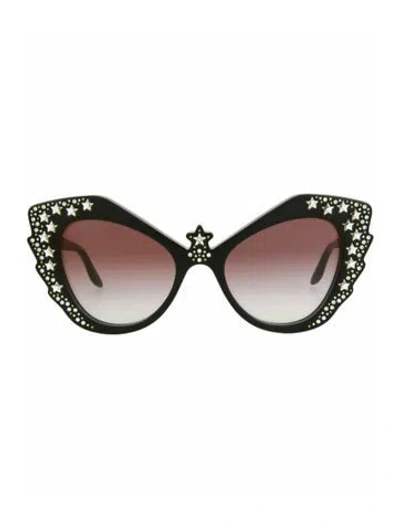 Pre-owned Gucci Solid Sunglasses W/ Tags In Black