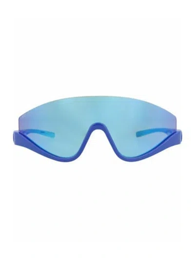 Pre-owned Gucci Solid Sunglasses W/ Tags In Blue