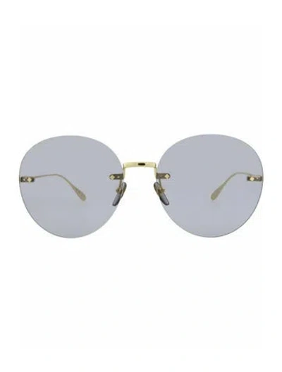 Pre-owned Gucci Solid Sunglasses W/ Tags In Gold