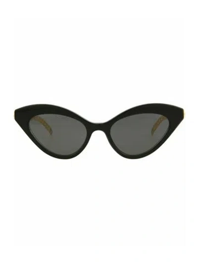 Pre-owned Gucci Solid Sunglasses W/ Tags In Gold