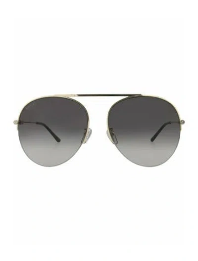 Pre-owned Gucci Solid Sunglasses W/ Tags In Gold