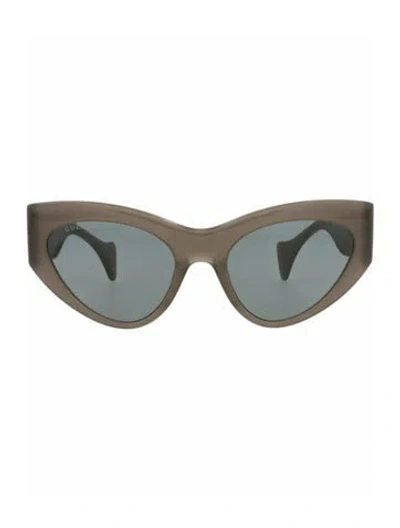Pre-owned Gucci Solid Sunglasses W/ Tags In Gray