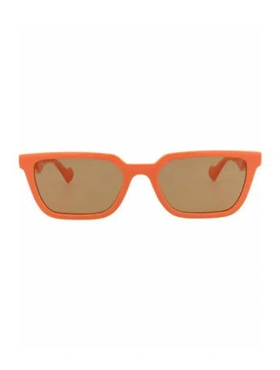 Pre-owned Gucci Solid Sunglasses W/ Tags In Orange
